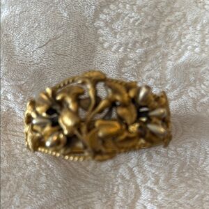 Vintage Gold Floral costume bracelet